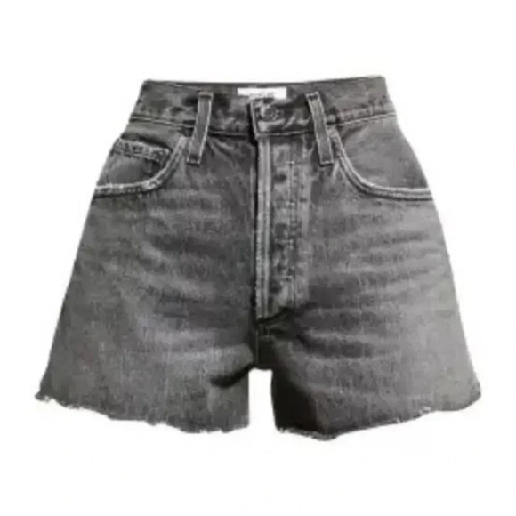 NWT Agolde Dee High Rise Short in Moxy Sz 32 Mom Shorts (Black) B1726 - Picture 1 of 7